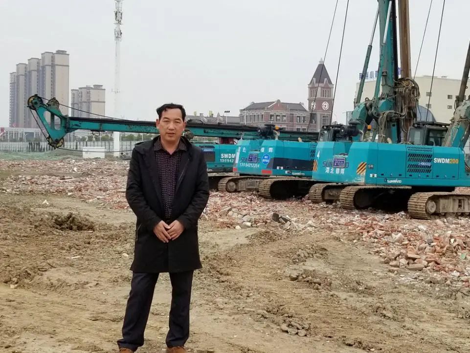 颯！他以11臺(tái)旋挖鉆占領(lǐng)荊州房建市場